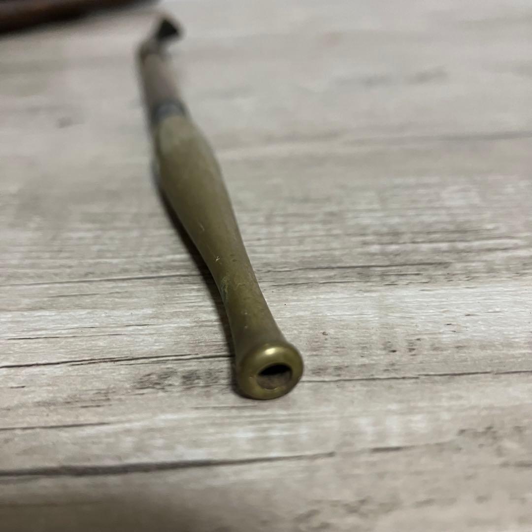 3F アンティーク煙管 キセル セット 桜皮細工 樺細工 刻みたばこ入れ 骨董品