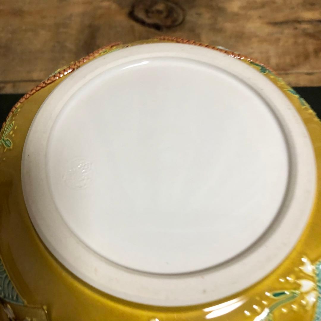 中村翠嵐 古代黄交趾切紙草花水指 共箱 茶道具