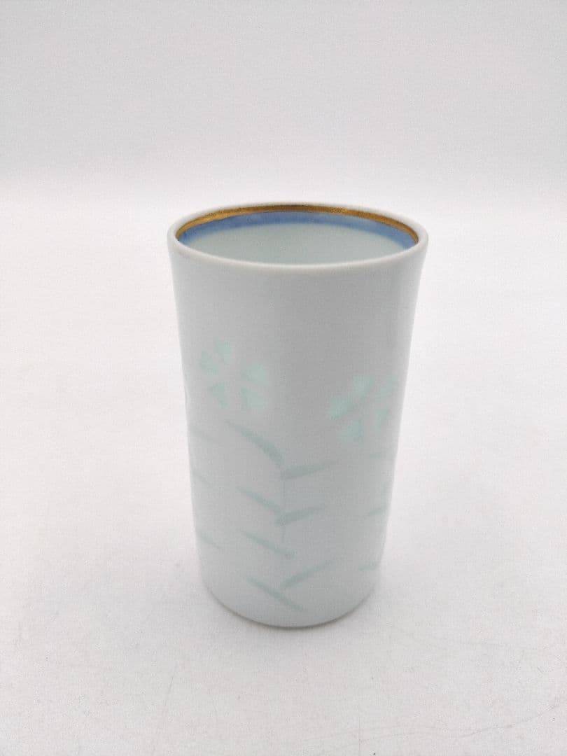 d150 汲出茶碗 ホタル 撫子 10客 文山作 盆付き 木箱 茶道具 古物