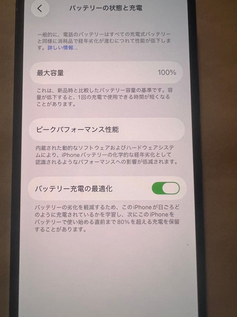 Apple iPhone 13 Pro 256GB バッテリー100%