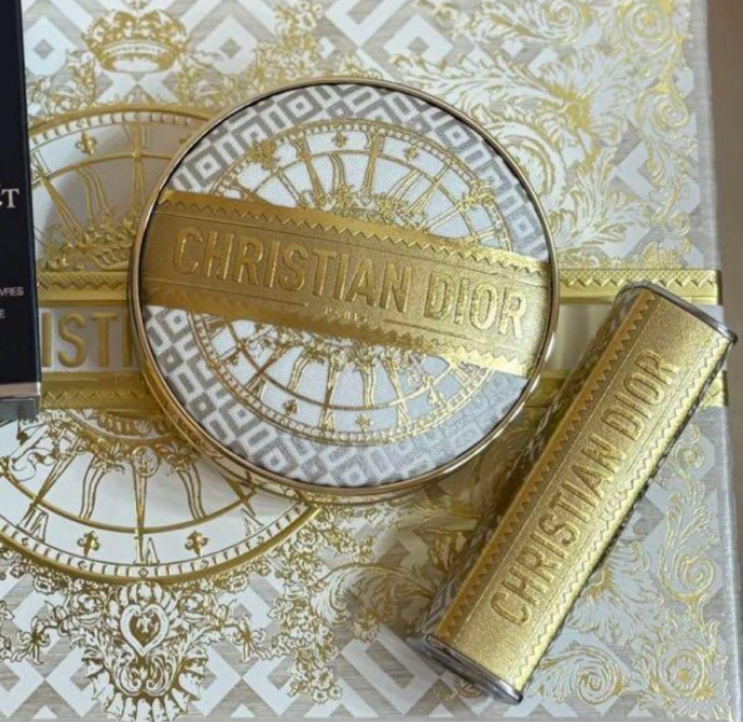 diorクリスマスホリデー☆リップ＆ファンデケースset