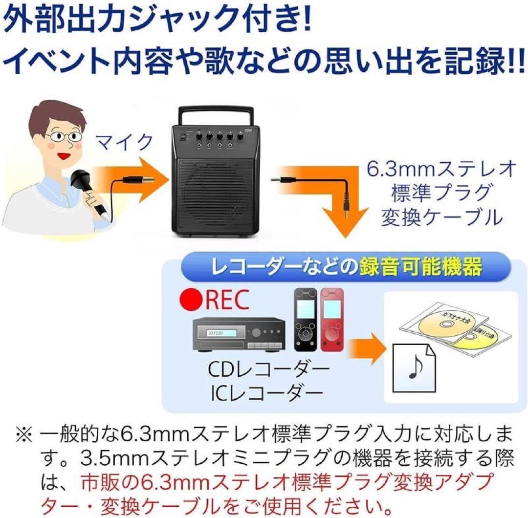 サンワサプライ 拡声器 アンプ内蔵スピーカー 400-SP044 マイク付