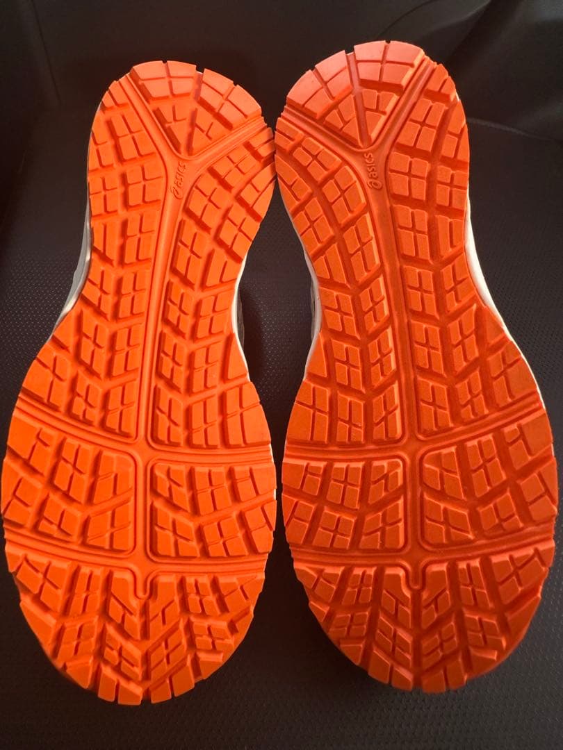 asics WIN JOB CP302 安全靴 グレー/オレンジ　26cm