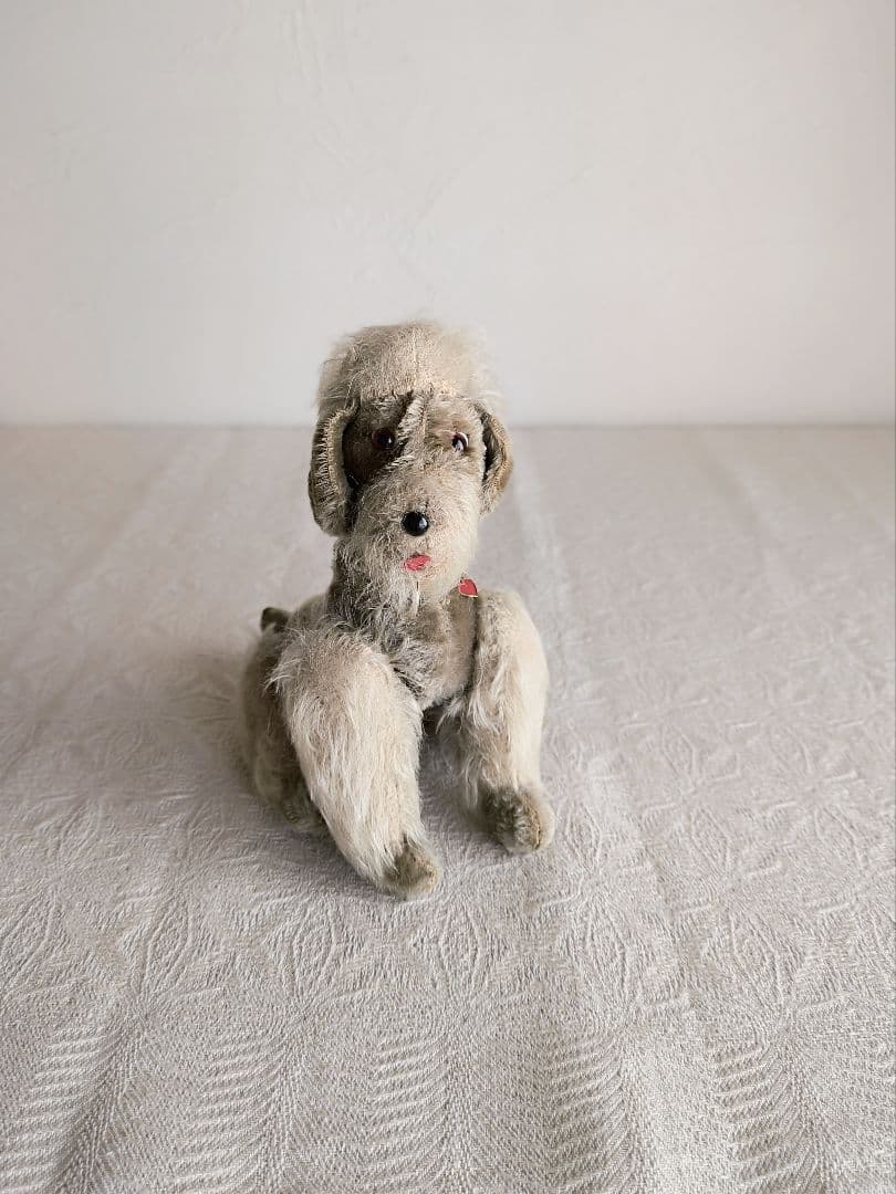 * vintage dog ❀ * モヘアのほわほわ 可愛い プードルさん