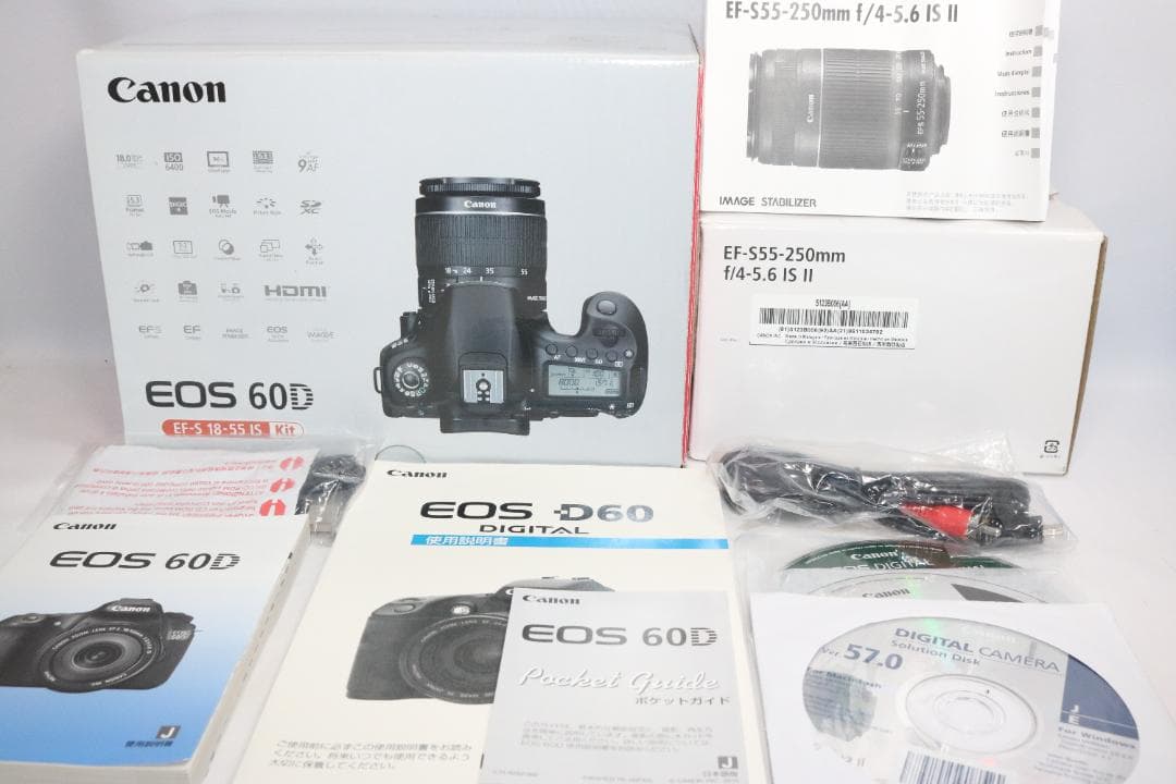 家族や旅行の思い出を美しく⭐ 新品級S回数964回 Canon EOS 60D⭐
