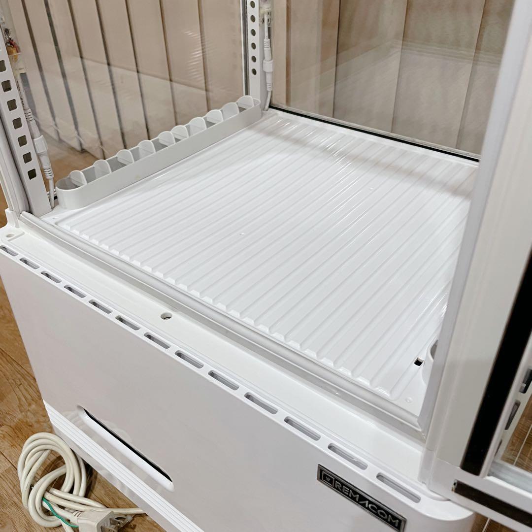 レマコム 4面ガラス 冷蔵ショーケース 105L R4G-105SLW LED