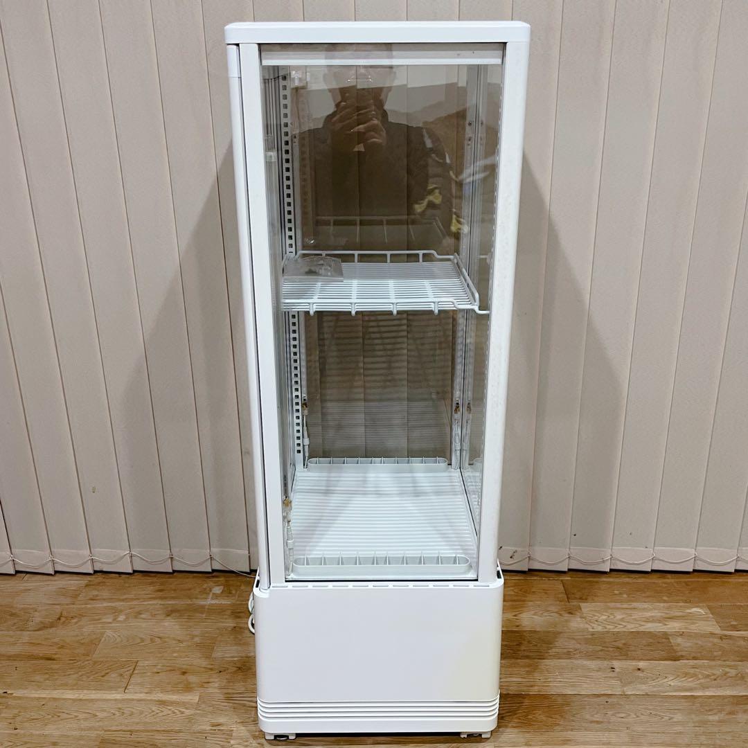 レマコム 4面ガラス 冷蔵ショーケース 105L R4G-105SLW LED