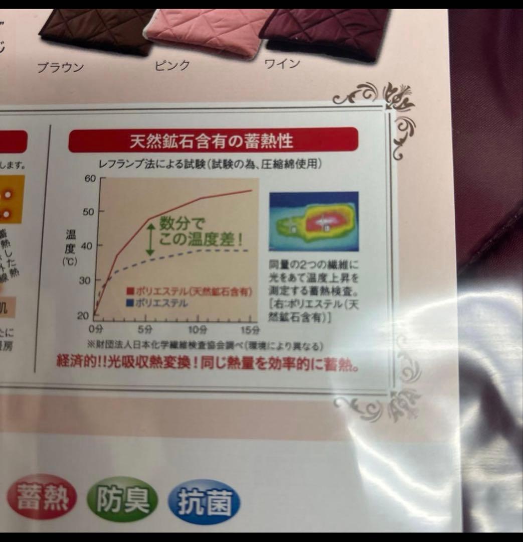 オーラ蓄熱足湯気分キルト 約70×110cm 裏フリースタイプ