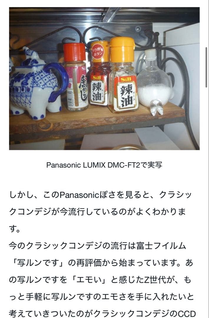 デジカメ　Panasonic LUMIX DMC-FT2 (本体・電池・充電器)