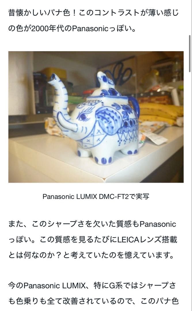 デジカメ　Panasonic LUMIX DMC-FT2 (本体・電池・充電器)