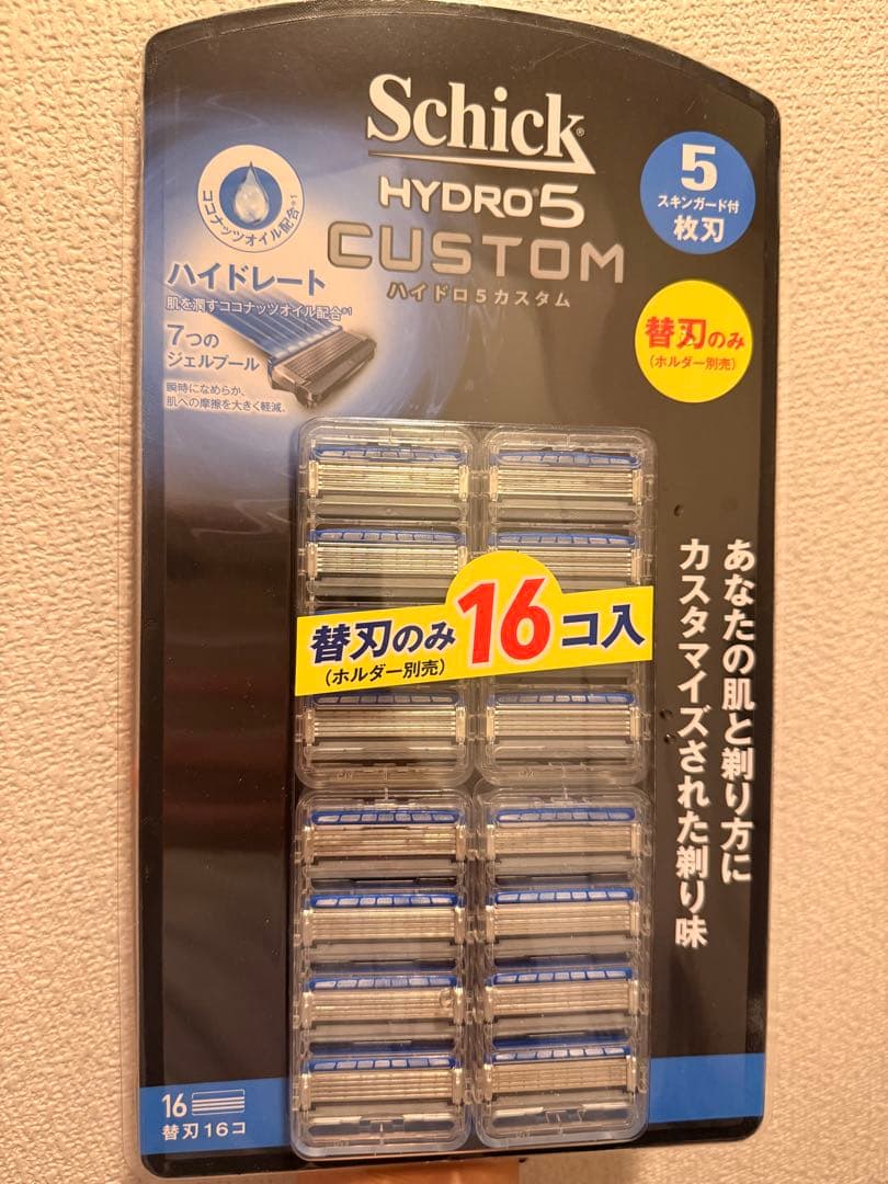 値引き: Schick HYDRO 5 替刃 16個× 4パック 新品未開封