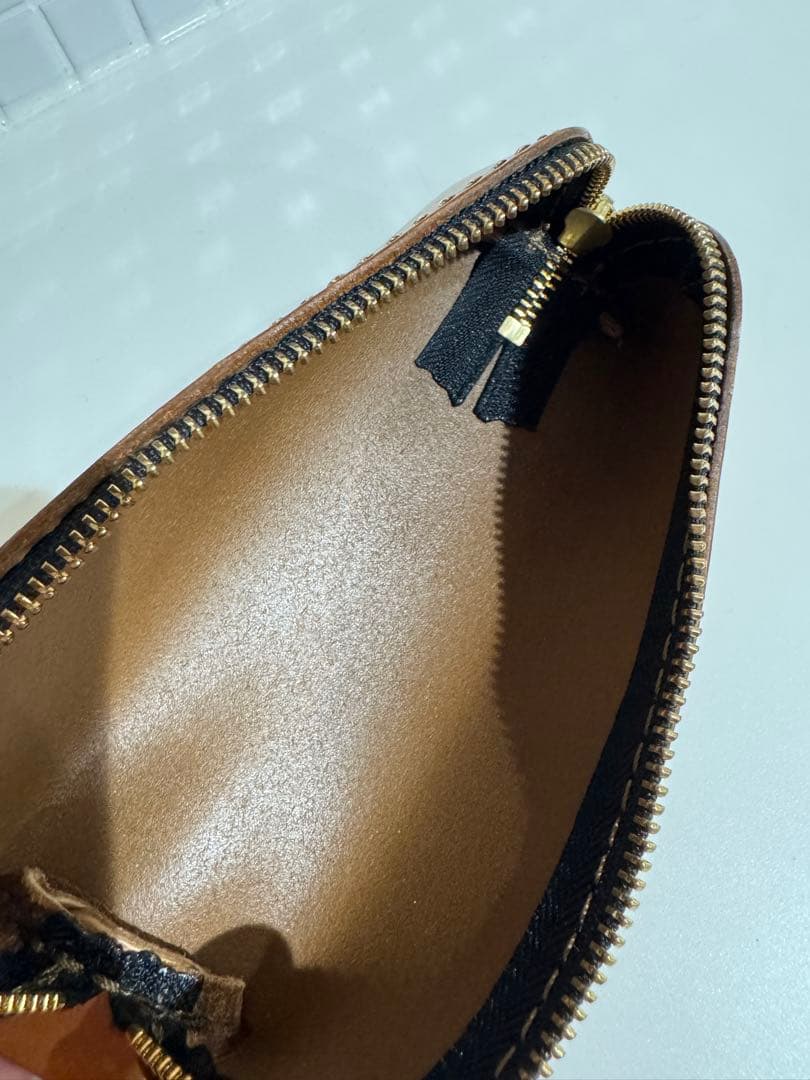 【希少】限定品 ヘルツ herz カフェモカ 三角型ペンケース KP-26 美品