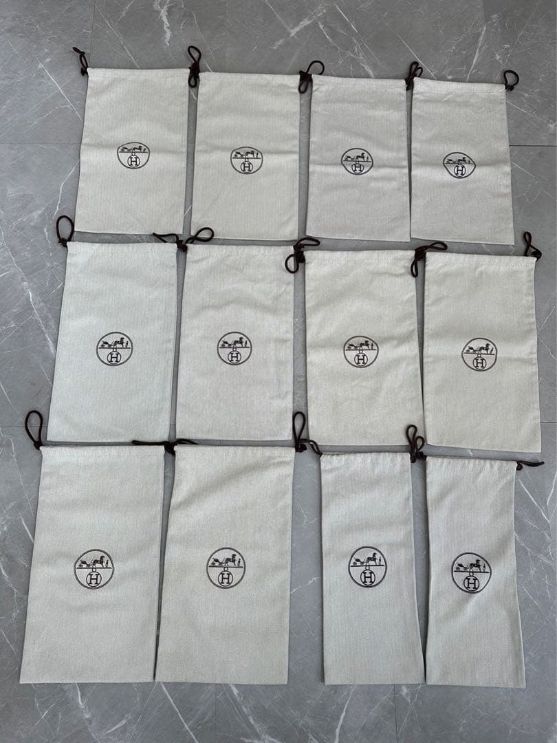 HERMES エルメス　巾着　布袋　12枚セット　新品　未使用　美品　付属品