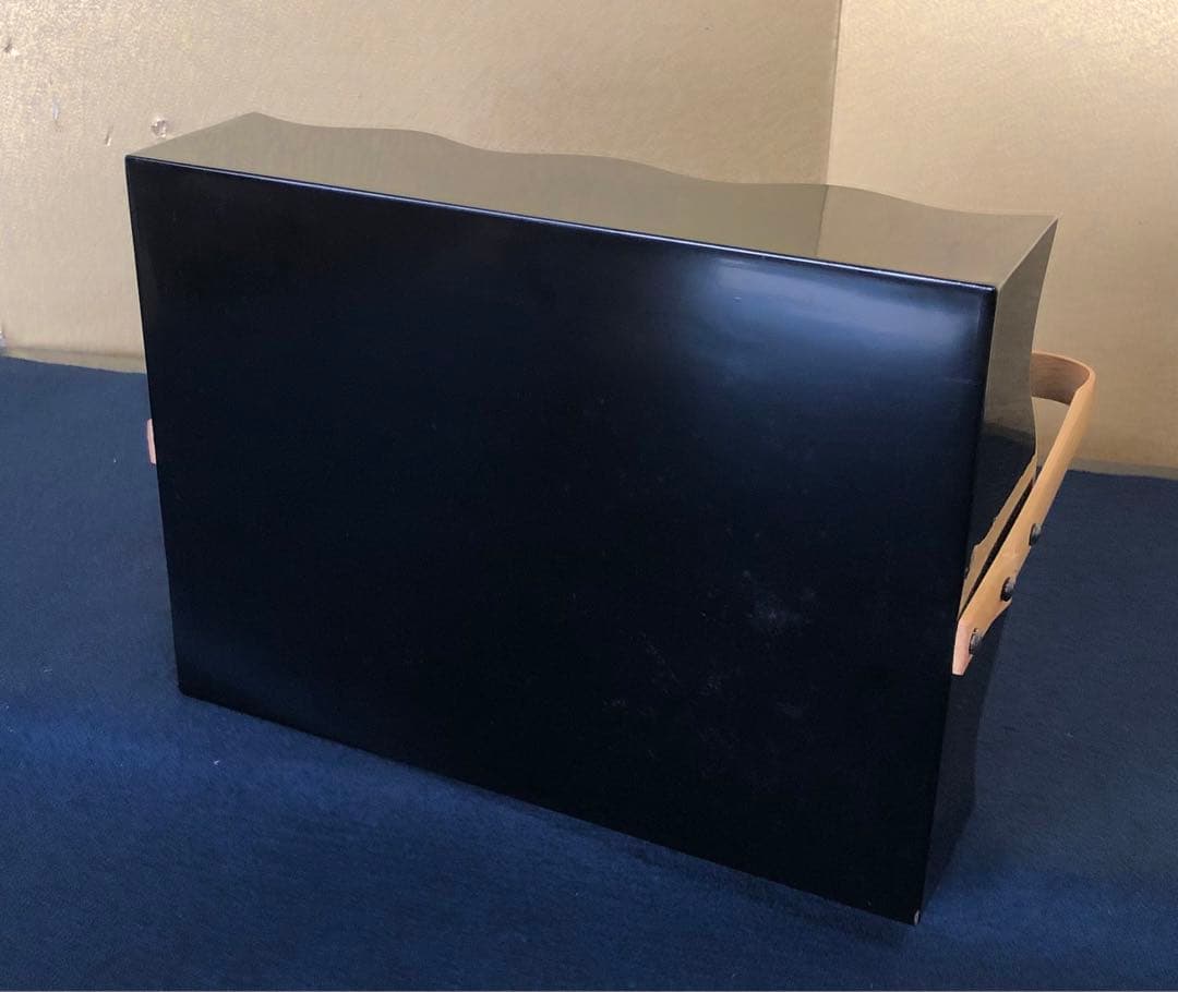 《R》茶道具 竹手付 山道莨盆 元箱　260312A1