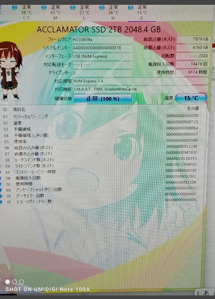 超高速　ACCLimator N30 Series 2TB SSD M.2