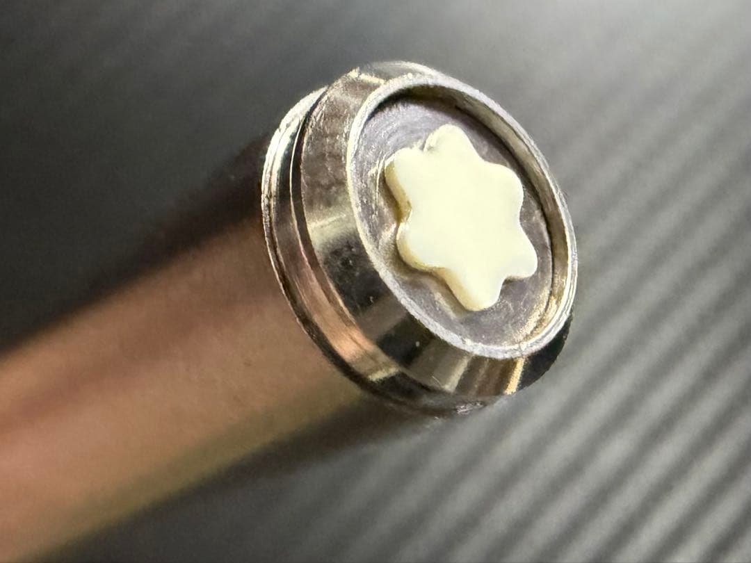 未使用に近い モンブラン ノブレス スリムライン スチール M 中字 万年筆