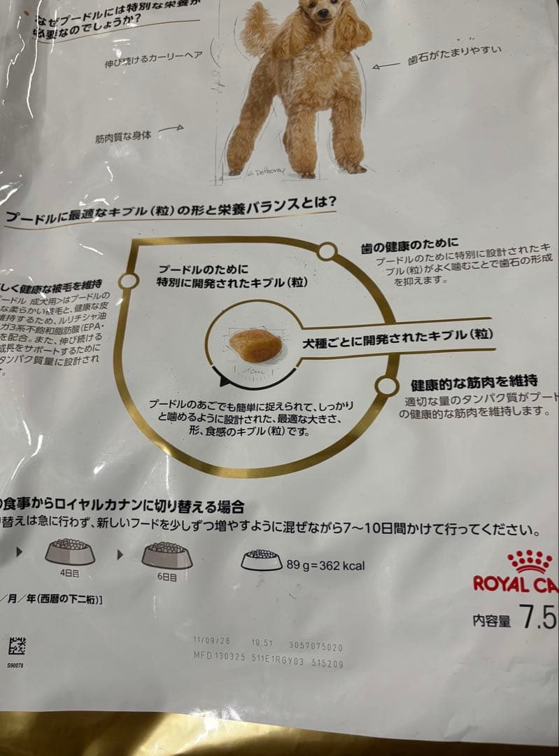  CANIN プードル ドライフード 7.5kg
