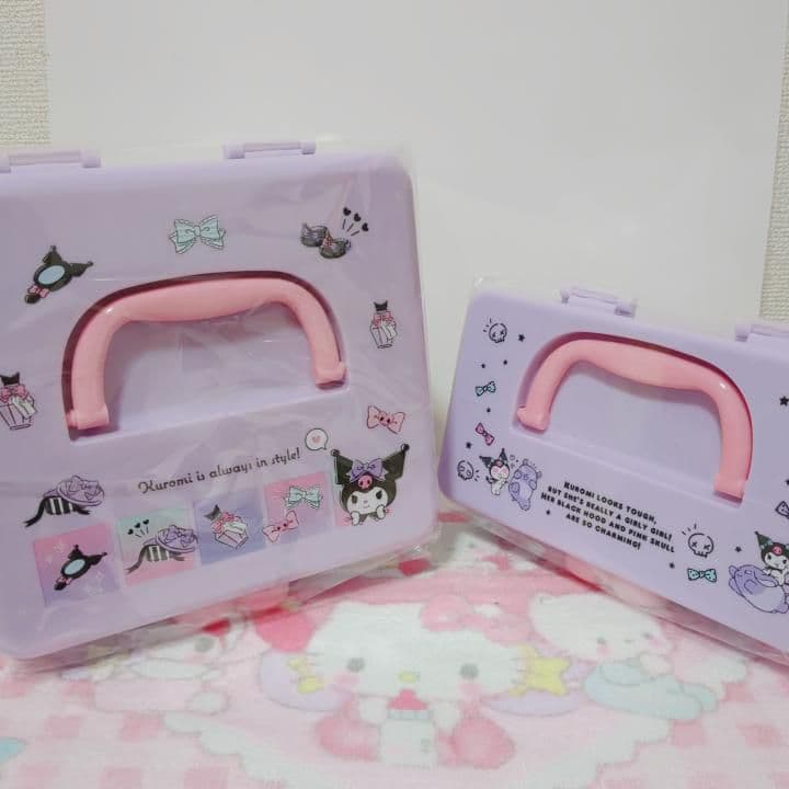 サンリオ　クロミ　持ち手付き　ボックス　S M 2個セット　救急箱