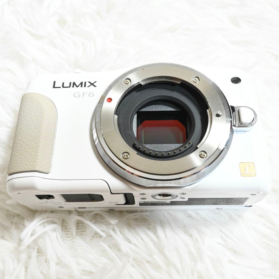 美品 Panasonic LUMIX DMC-GF6W カメラ ダブルズーム