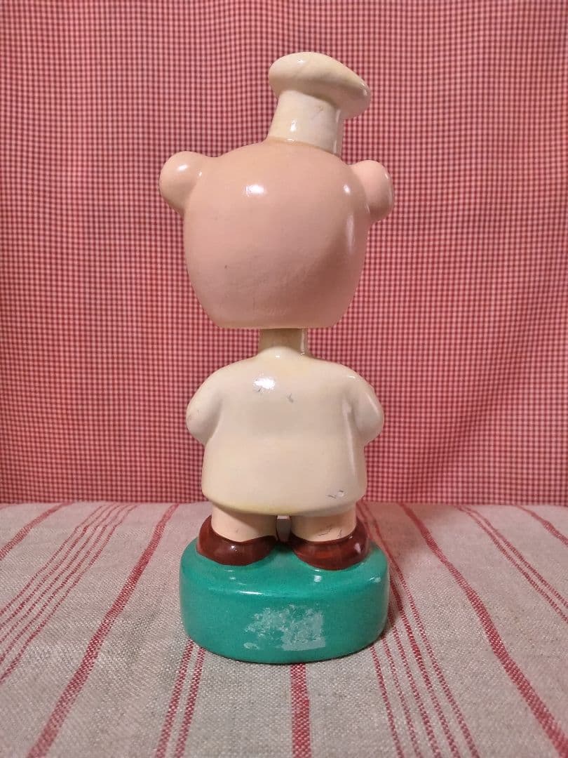 エースコック 首振り人形 陶器製 POGGY COOK