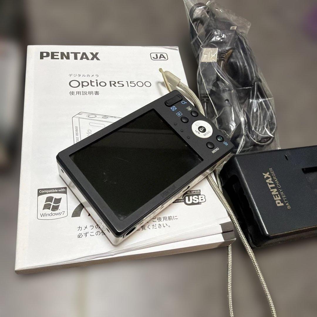 【着せ替えカメラ】PENTAX OPTIO RS1500／パールホワイト