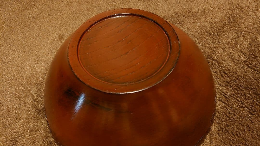 輪島塗　漆器　布着　朱塗　大椀　１客
