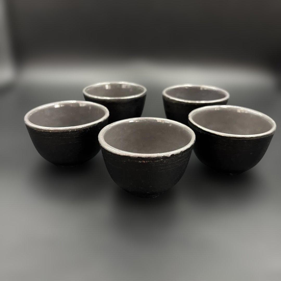 【未使用】南部鉄器　鉄瓶　急須と湯呑みのセット