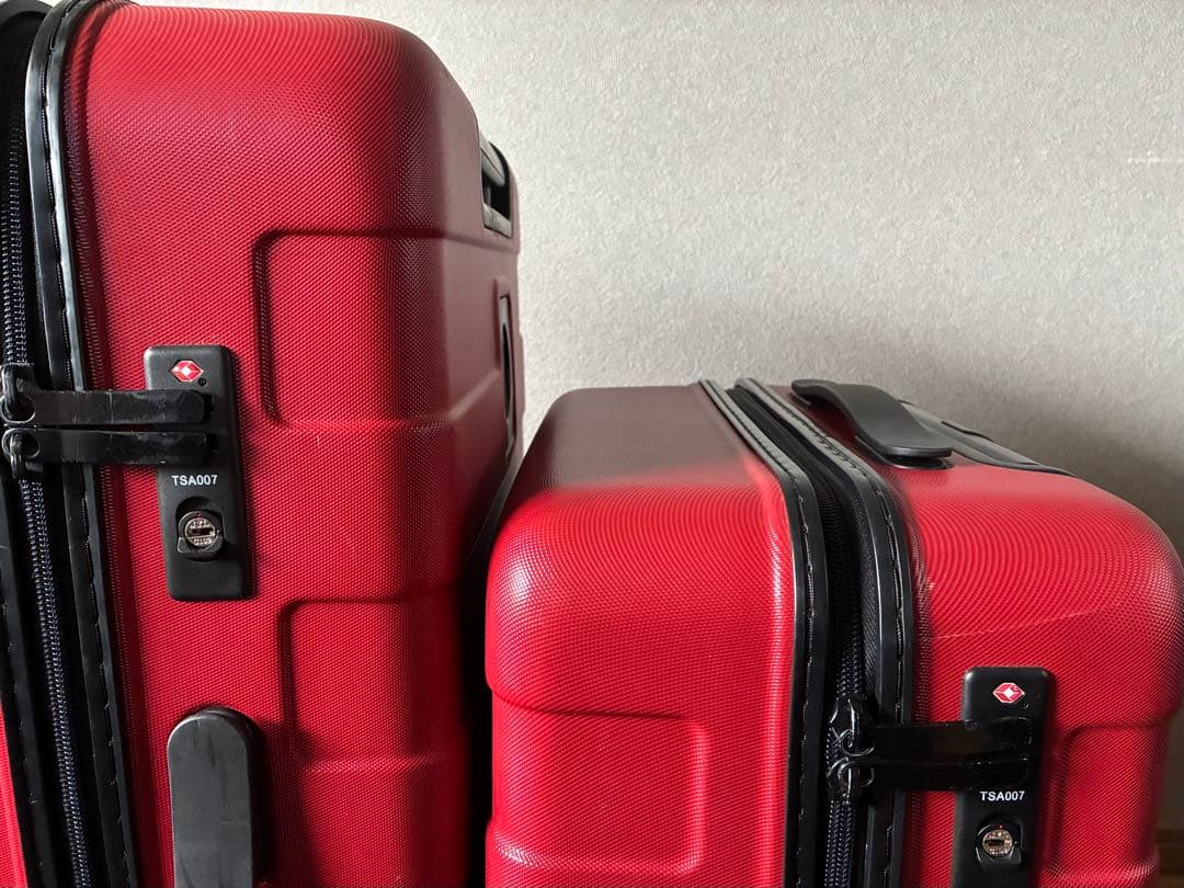 無印良品 MUJI 赤 キャリーケース 60L 33L