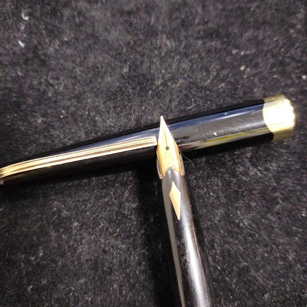 PLATINUM プラチナ 万年筆 18K 中字 ブラック×ゴールド