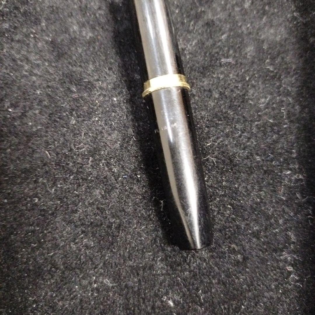 PLATINUM プラチナ 万年筆 18K 中字 ブラック×ゴールド