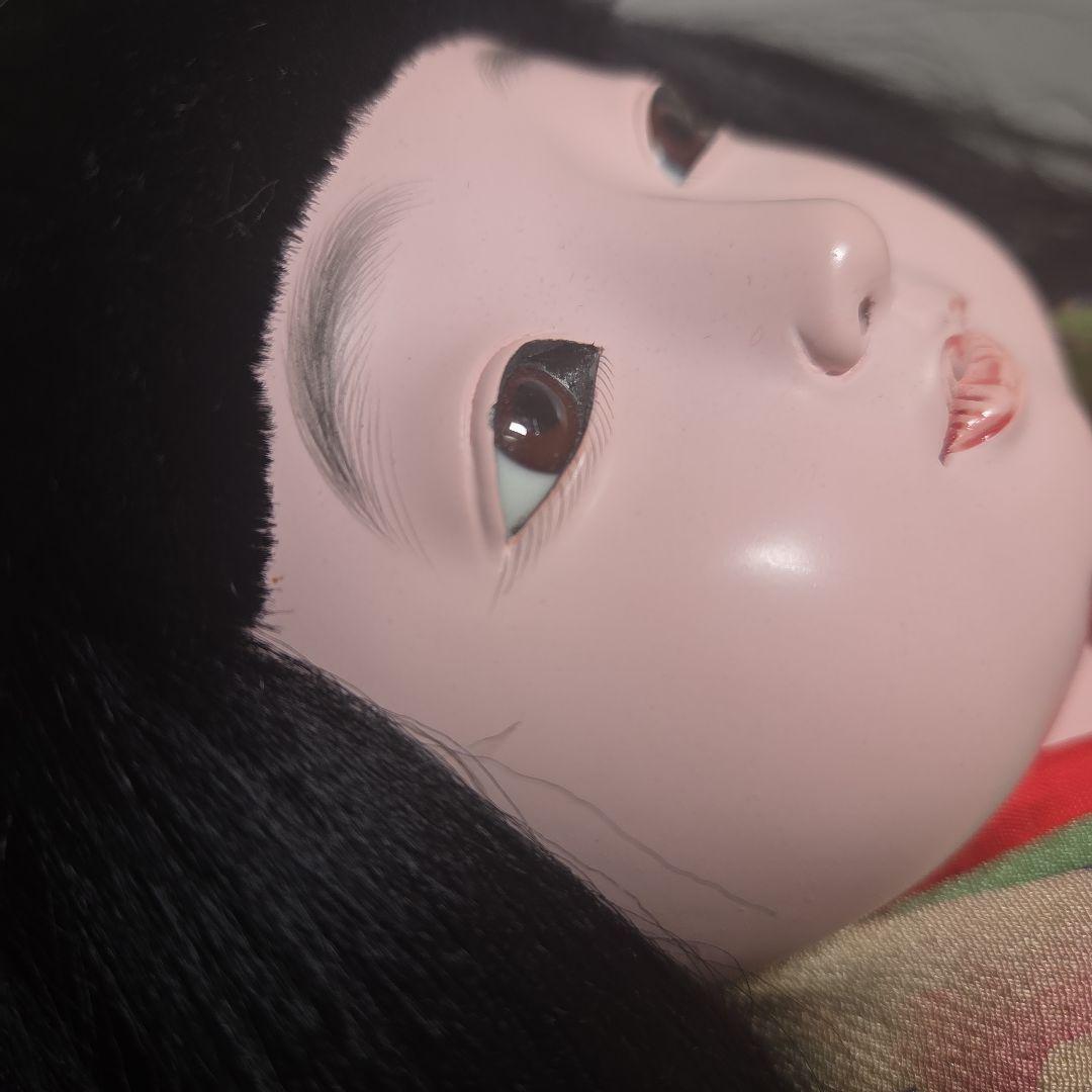 古い市松人形　女の子　松幹斎東光
