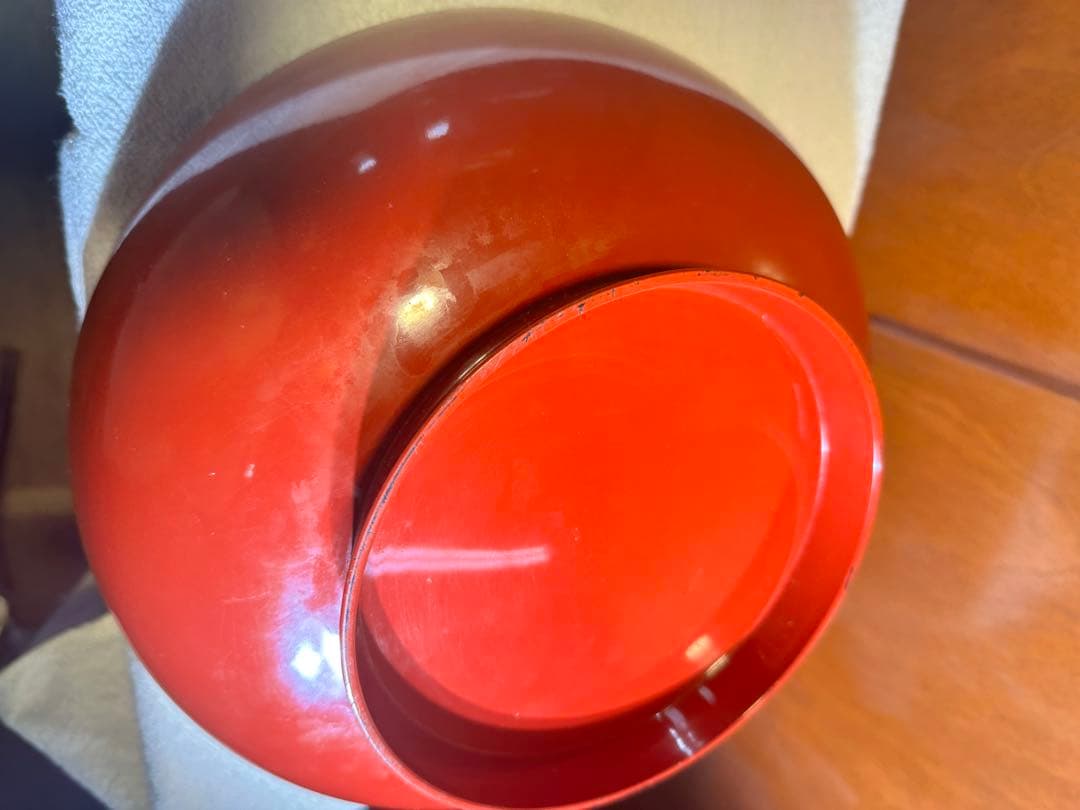 希少 赤 蓋付き 盛り合わせ 木のデザイン 漆器 どてか椀