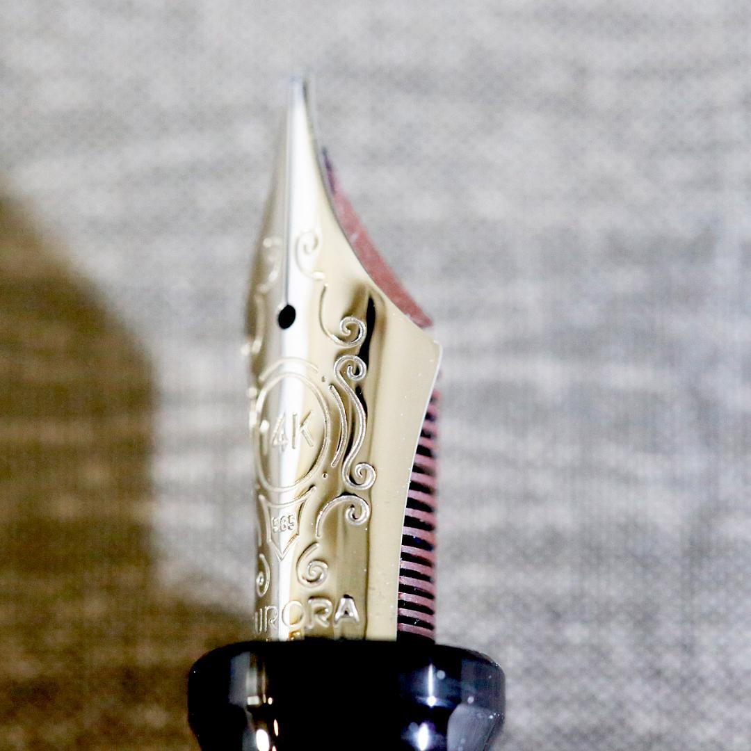 【美品 送料込み】アウロラ 万年筆 オプティマ ブルー