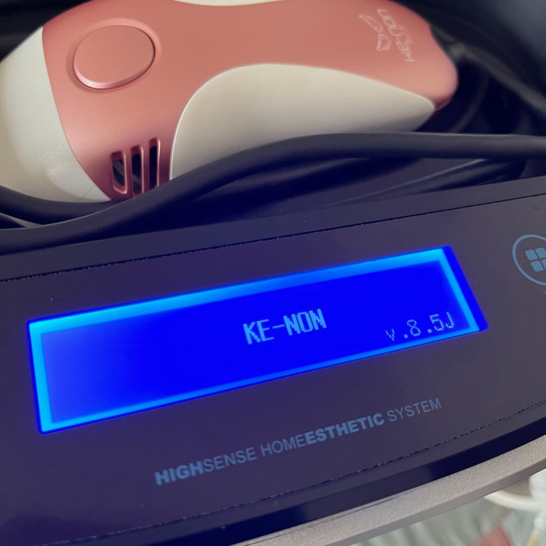 使用回数3回程度 ケノン 家庭用脱毛器 v.8.5J スーパープレミアム ピンク