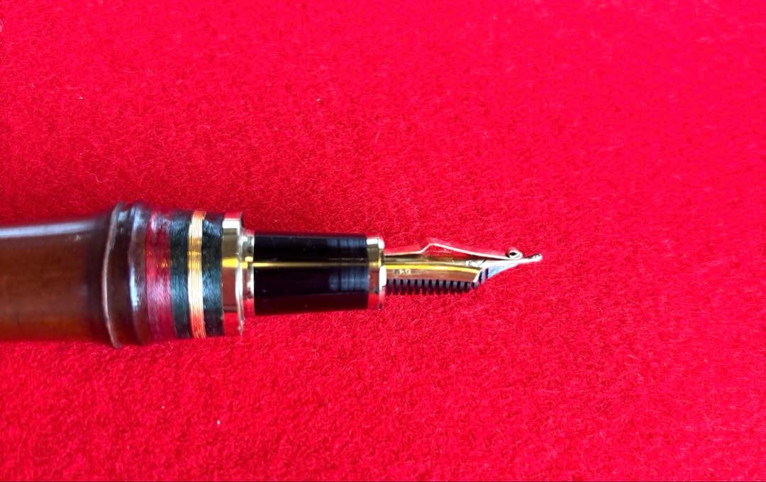 おくつページ　極希少　セーラー萬年筆　長原宣義　ペン先21K 純金プレート