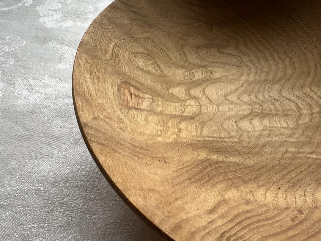 木の器　径約18.5cm　木工作家佐古馨