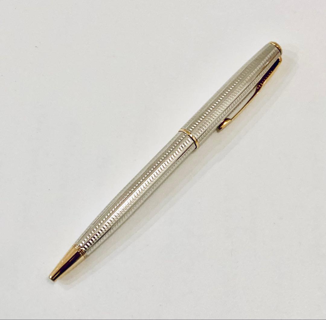 定価15,000円◆パーカー高級ボールペン ソネット銀張 PARKERフランス製