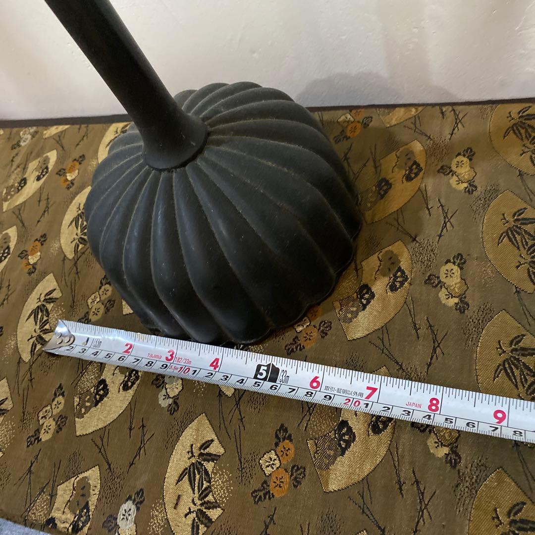 古い古い骨董の蝋燭立て　湛慶　灯火器