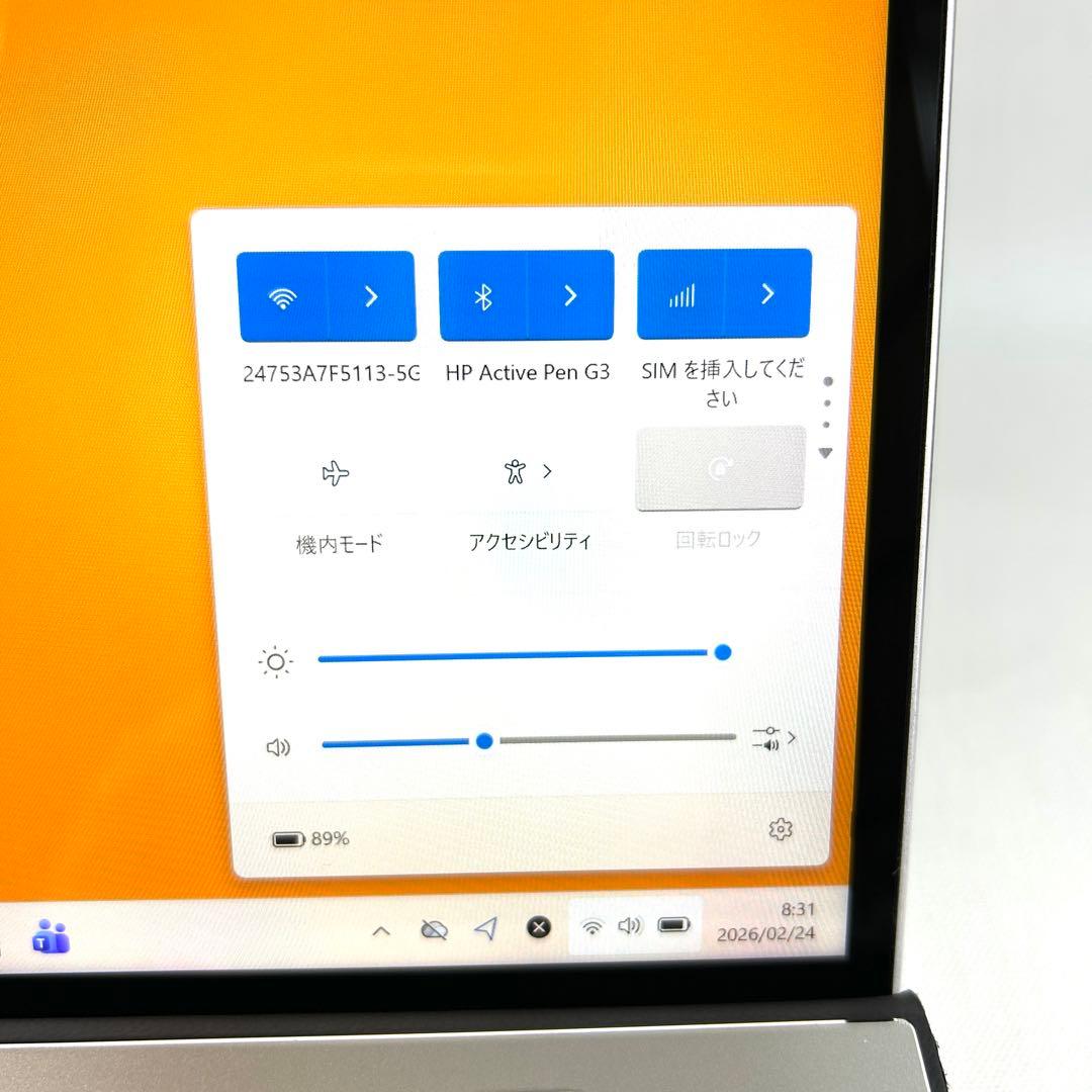 HP Elite x2 G8 タッチパネル LTE Office 第11世代