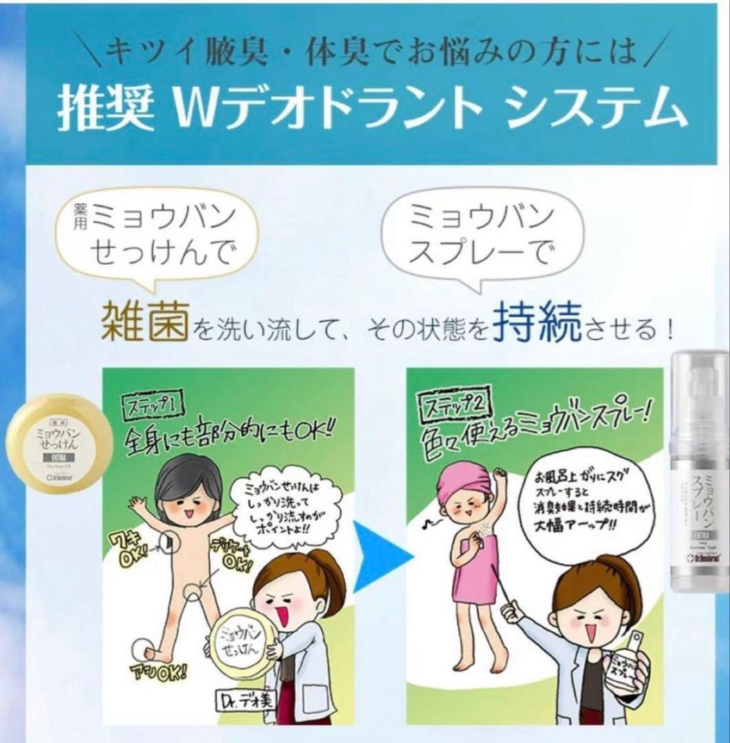 ドクターデオドラント ミョウバンスプレー EX （30ml）３本セット ㊲