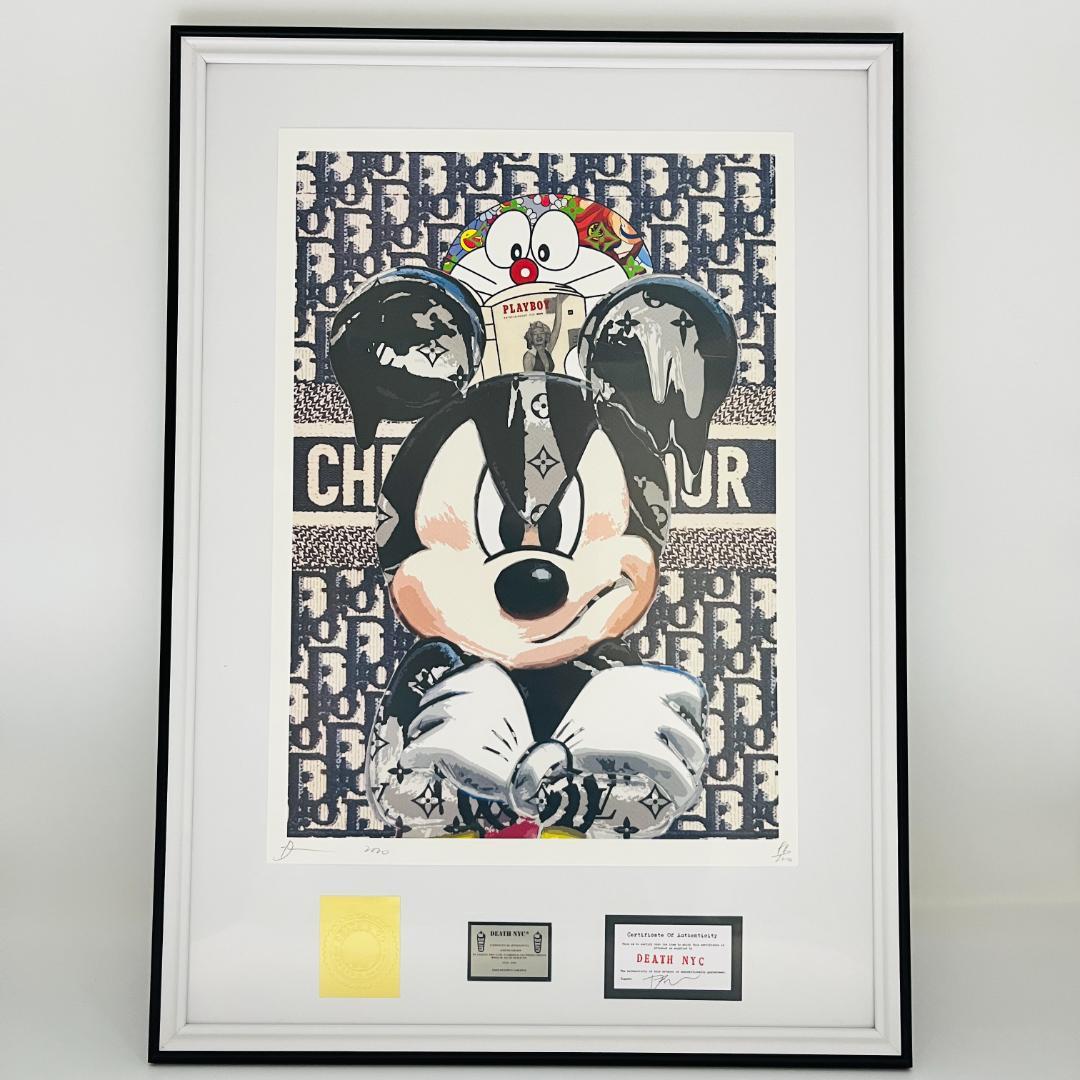 DEATH NYC　世界限定100枚アートポスター Mickey ×　Ｄｉｏｒ