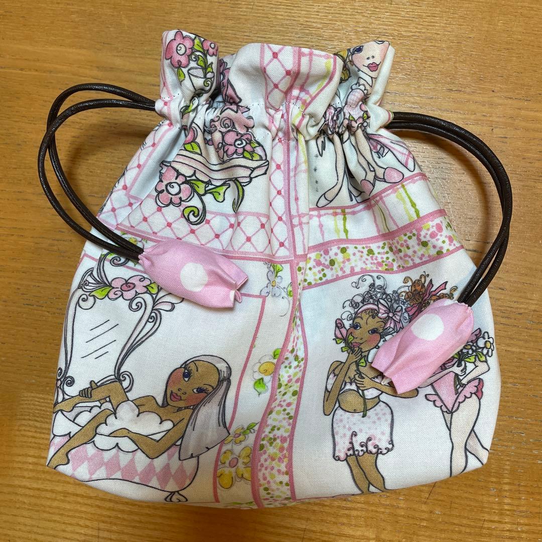 長財布　やりくり財布　ハンドメイド　トートバッグ　巾着袋　ハンドメイド　セット