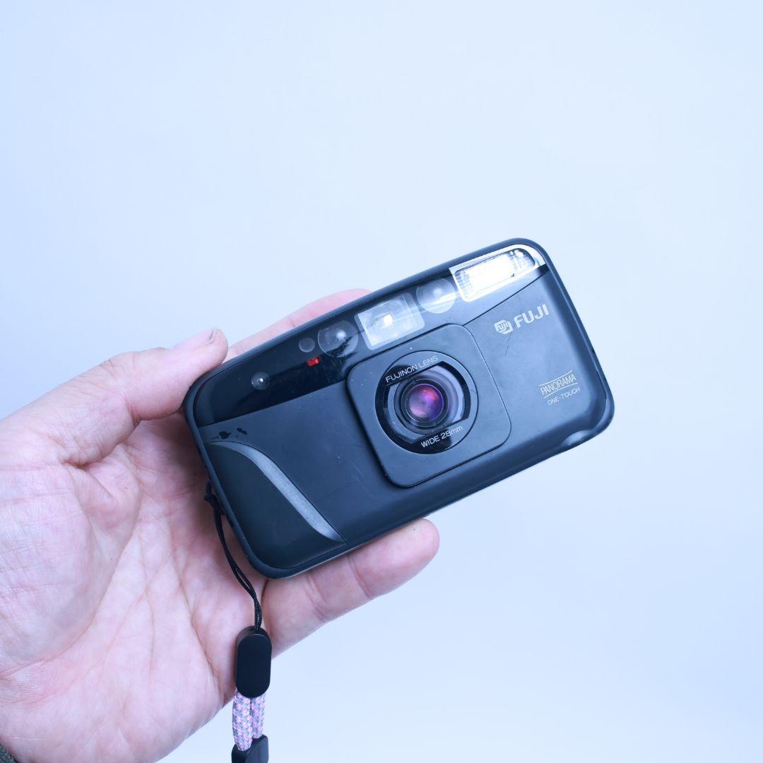 フィルムカメラ FUJIFILM TELE CARDIA MINI 電池付き