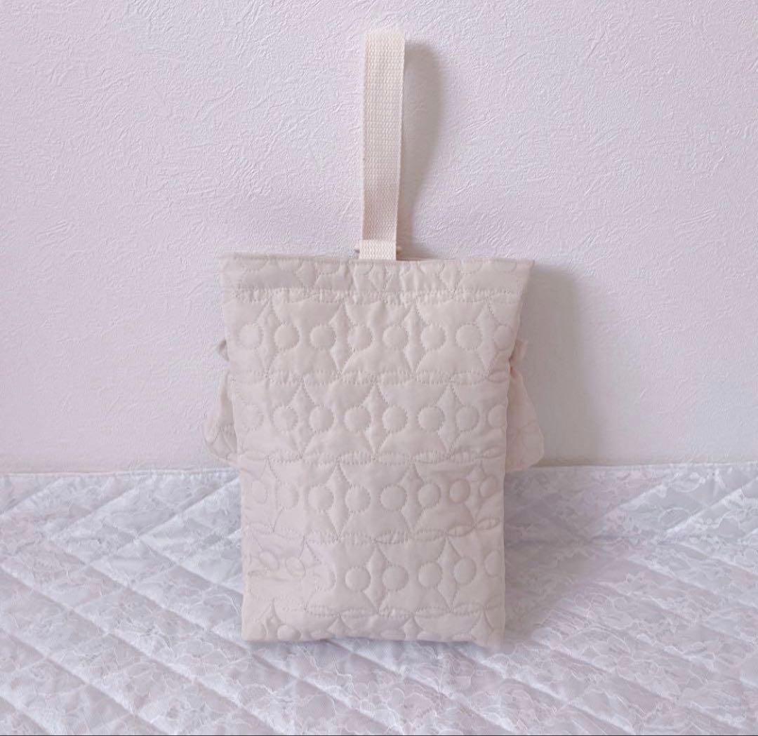 レッスンバッグ.体操服入れ.上靴袋3点セット♡さくらんぼ柄(ホワイト)現品限り‼︎