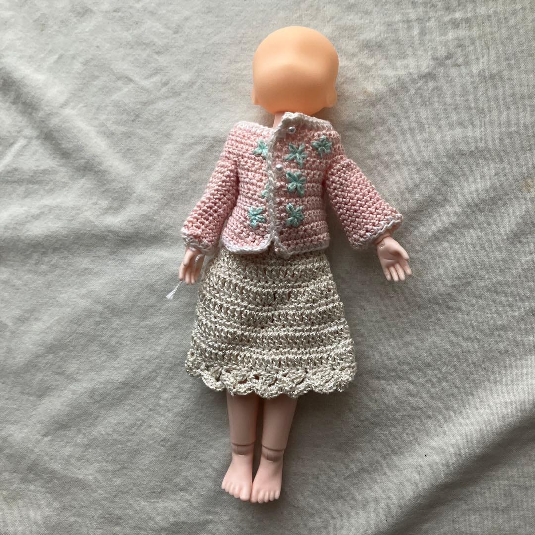 ハンドメイド　ドール　服　長袖　半袖　スカート　ワンピース（ピンク、白、水色　他