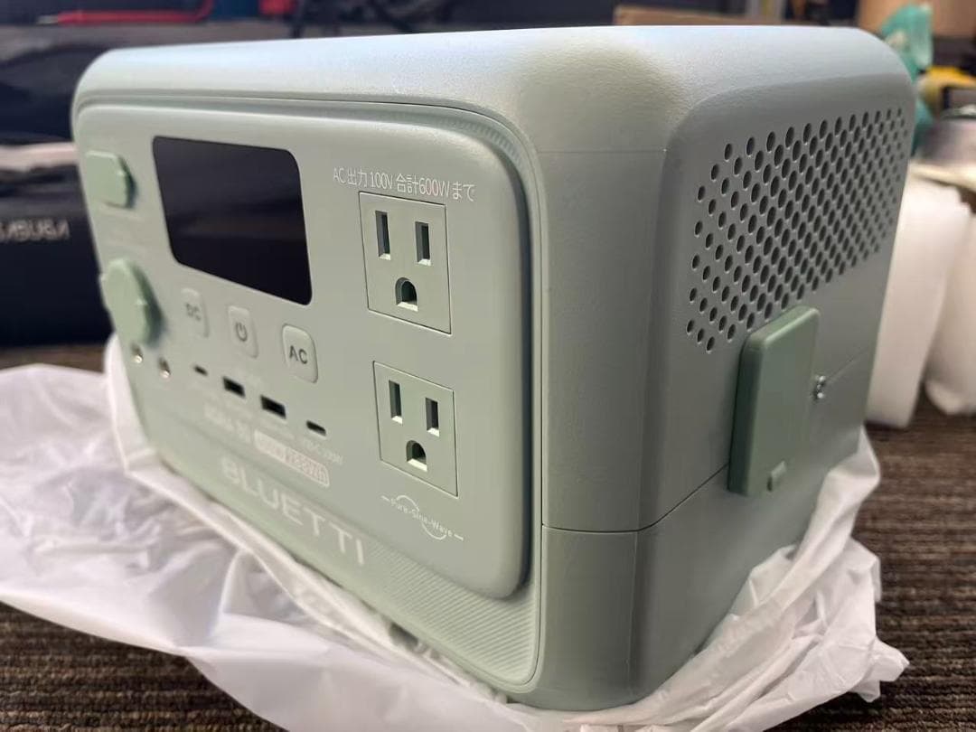 未使用 BLUETTI AORA 30 V2 ポータブル電源 ミントグリーン