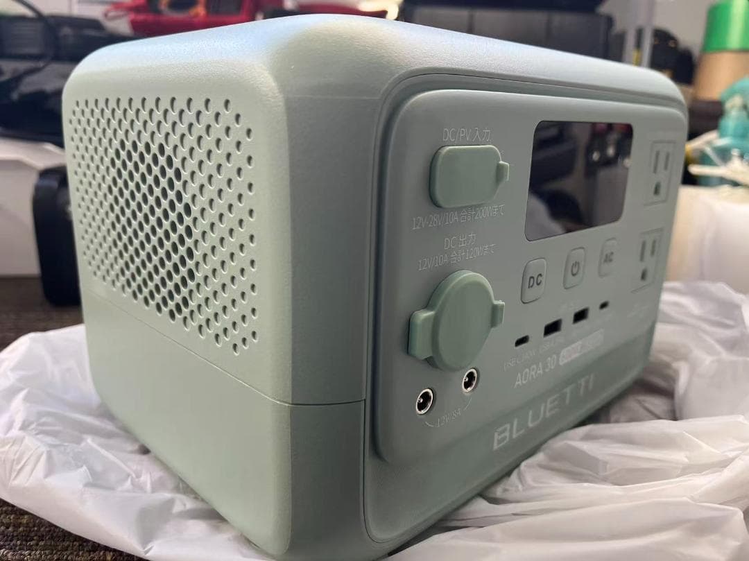 未使用 BLUETTI AORA 30 V2 ポータブル電源 ミントグリーン