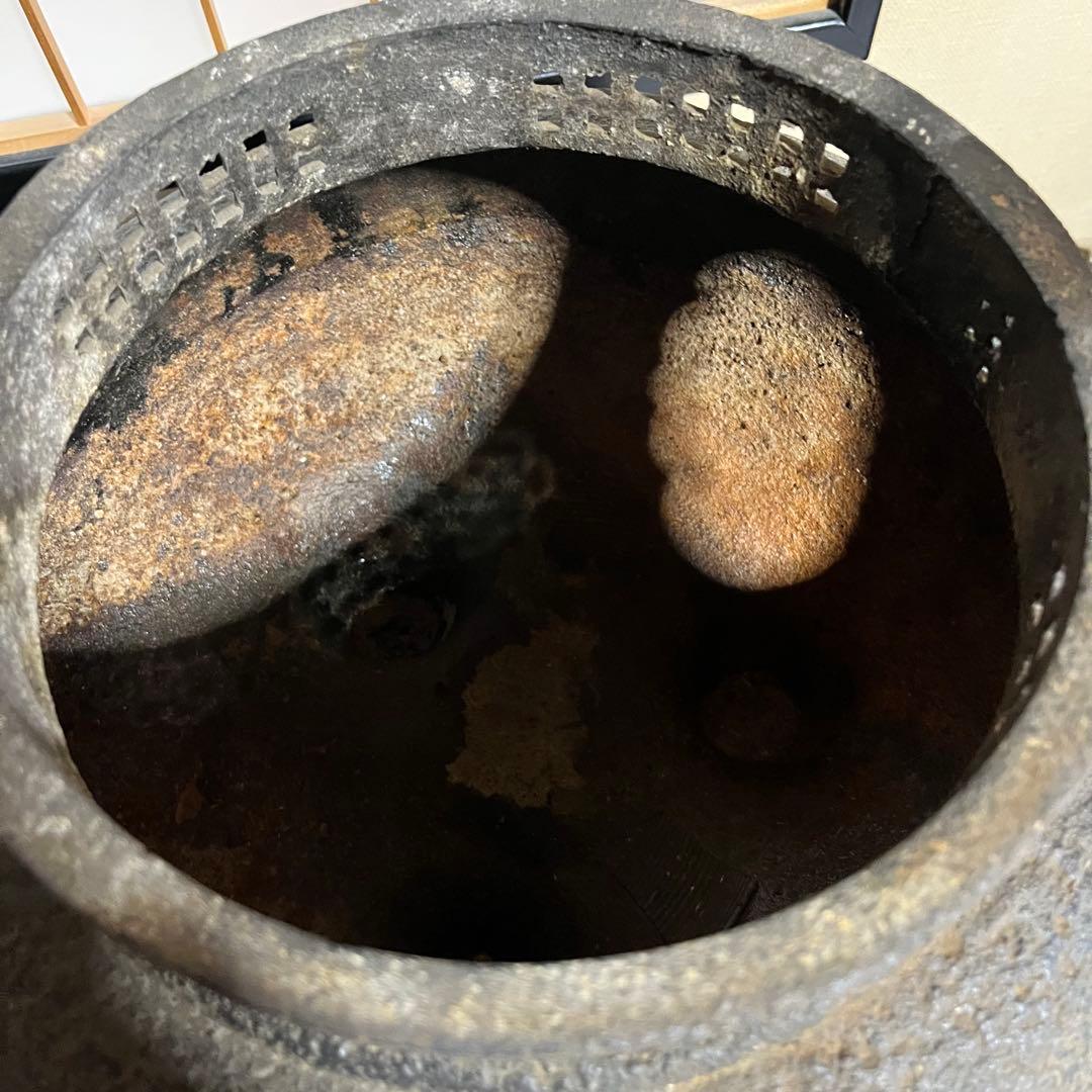 風炉 茶釜 炉釜 鬼面風炉釜 茶道具