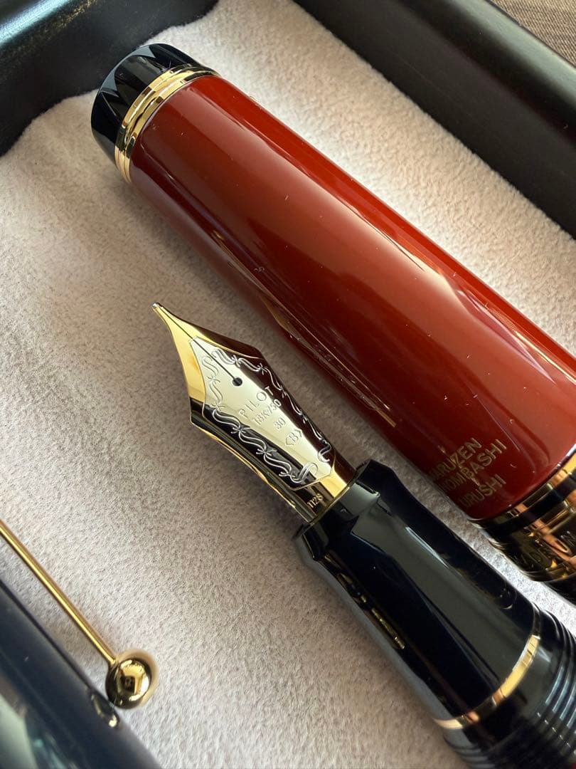 パイロット万年筆カスタム、日本橋丸善限定品、2本セット