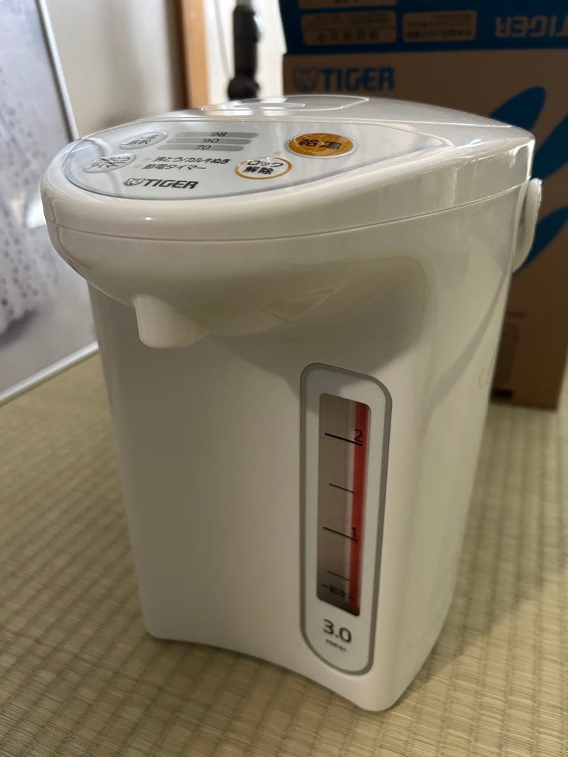 【新品・未使用品】タイガー マイコン電気 ポット　3L PDR-G301-W